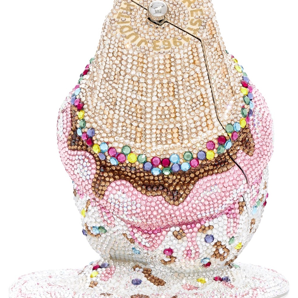 Judith Leiber Multicolor Oops Ice Cream Cone Clutch - Picture 3 of 6